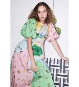 Alemais Jet Midi Dress Multi Size 14 for rent on The Volte - image 2