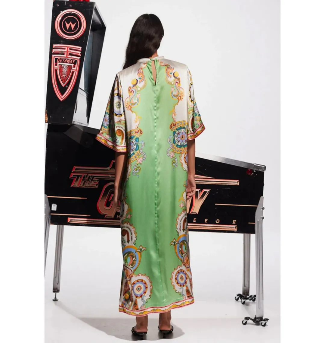 Alemais Pinball Midi Dress Multi Size AU 14  for rent on The Volte - main image