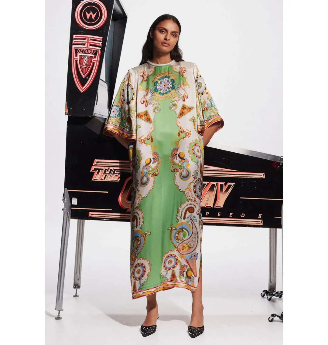 Alemais Pinball Midi Dress Multi Size AU 14  for rent on The Volte - main image