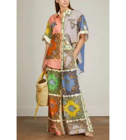 Alemais Trippy Troppo Shirt And Pant Set Multi Size 14 for rent on The Volte - image 3