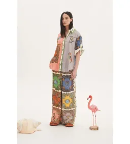 Alemais Trippy Troppo Shirt And Pant Set Multi Size 14 for rent on The Volte - image 1