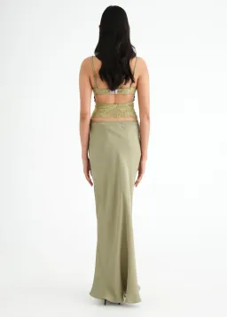 Benni Miko Cami Top and Skirt Set Pear Green Size 8 for rent on The Volte - image 2