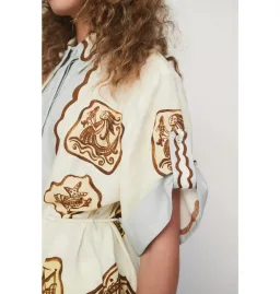 Alemais Relic Shirtdress Print Size AU 16 for rent on The Volte - image 2