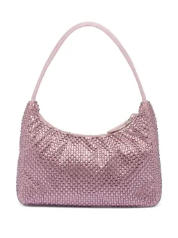 Prada Crystal Satin Mini Hobo Bag Pink for rent on The Volte - image 2