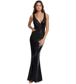 Elle Zeitoune Prinnie Gown Black Size 12  for rent on The Volte - image 1
