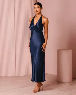Azzurielle Milena Dress Navy Blue Size 12 for rent on The Volte - image 2
