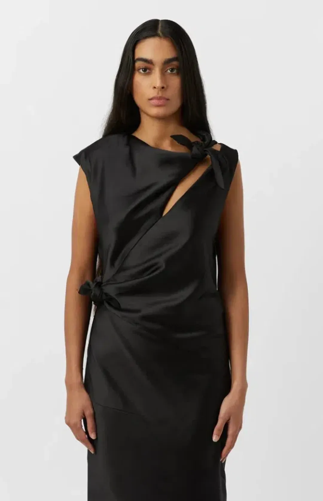 Camilla and Marc Karsten Knot Dress in Black Size 10 for rent on The Volte - main image