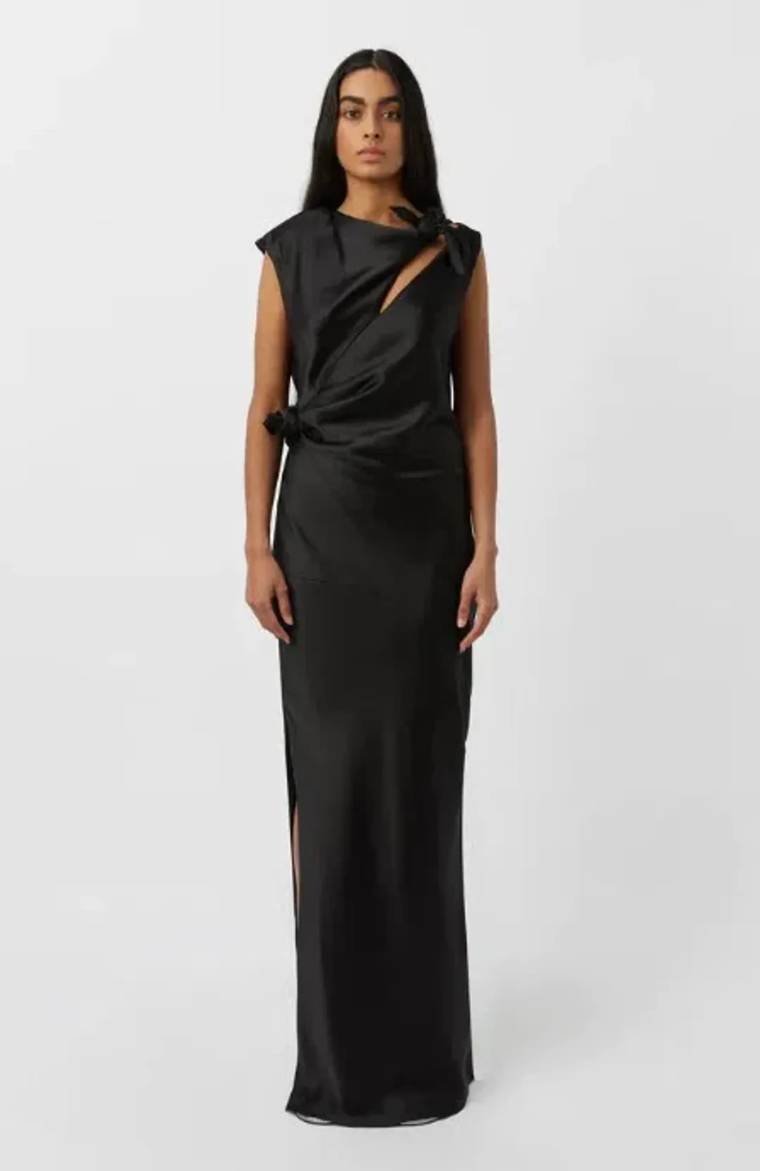 Camilla and Marc Karsten Knot Dress in Black Size 10 for rent on The Volte - main image