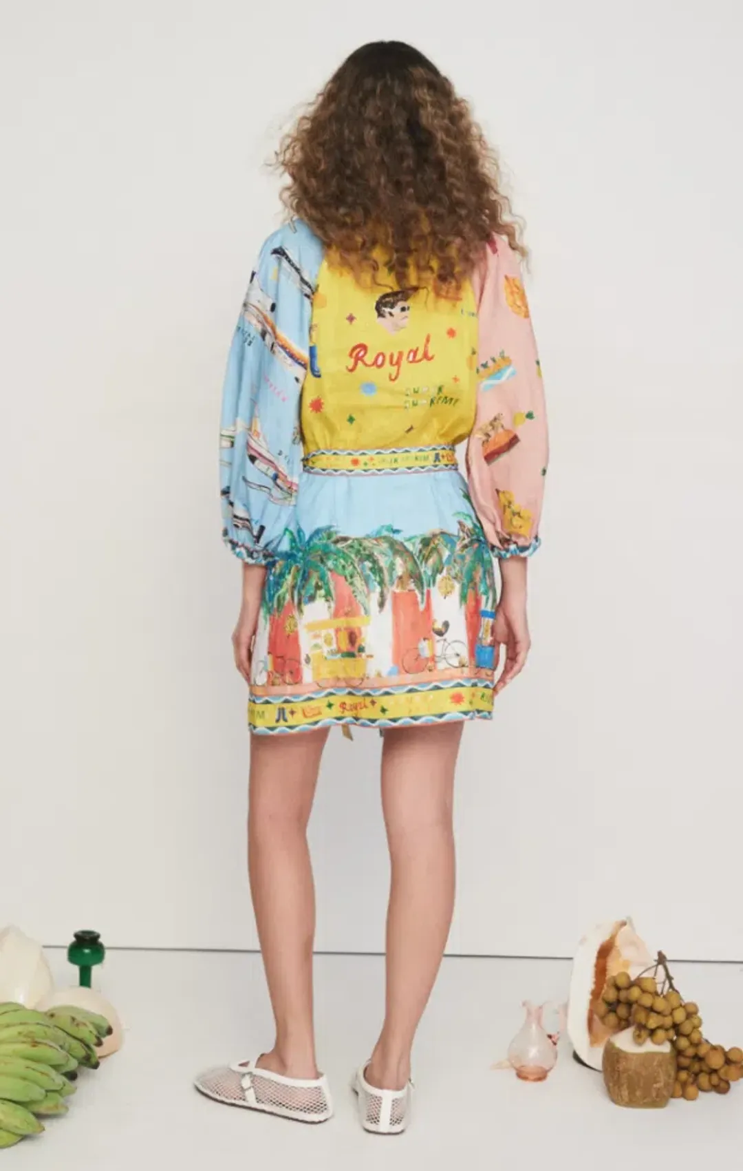 ALEMAIS ALL ABOARD MINI DRESS S8 for rent on The Volte - main image