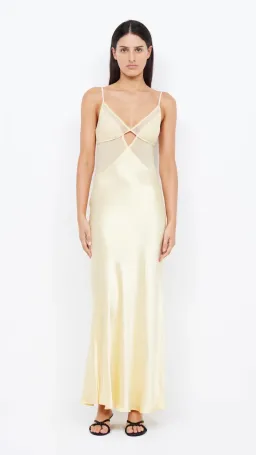 Bec & Bridge: Margot V Maxi Dress Butter Yellow - Size 6 for rent on The Volte - image 1