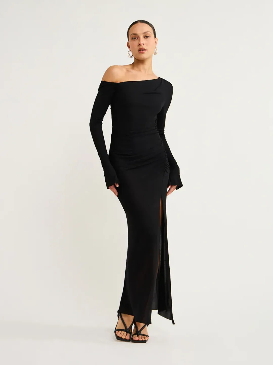 Bec & Bridge Monette Asym Maxi Dress Black - Size 6  for rent on The Volte - main image