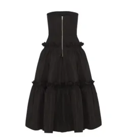 Alex Perry Strapless Ruffles Gown Black Size AU 4 for rent on The Volte - image 3