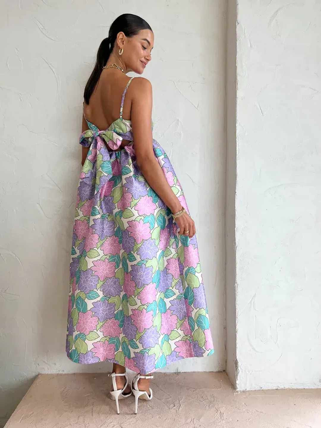 Alemais Luella Midi Dress In Lilac Size AU 16 for rent on The Volte - main image