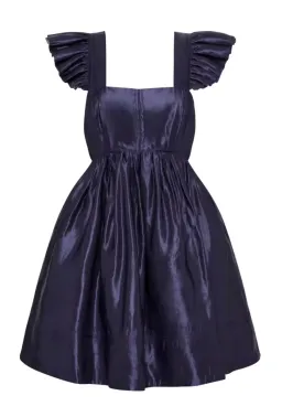 Aje Revitalise Frill Mini Dress Washed Indigo Size XS / AU 6 for rent on The Volte - image 5