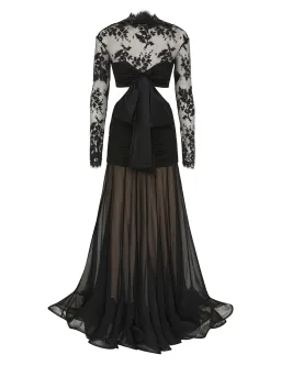 Zimmermann Illustration Flounce Gown Black Size 0 / AU 8 for rent on The Volte - image 6