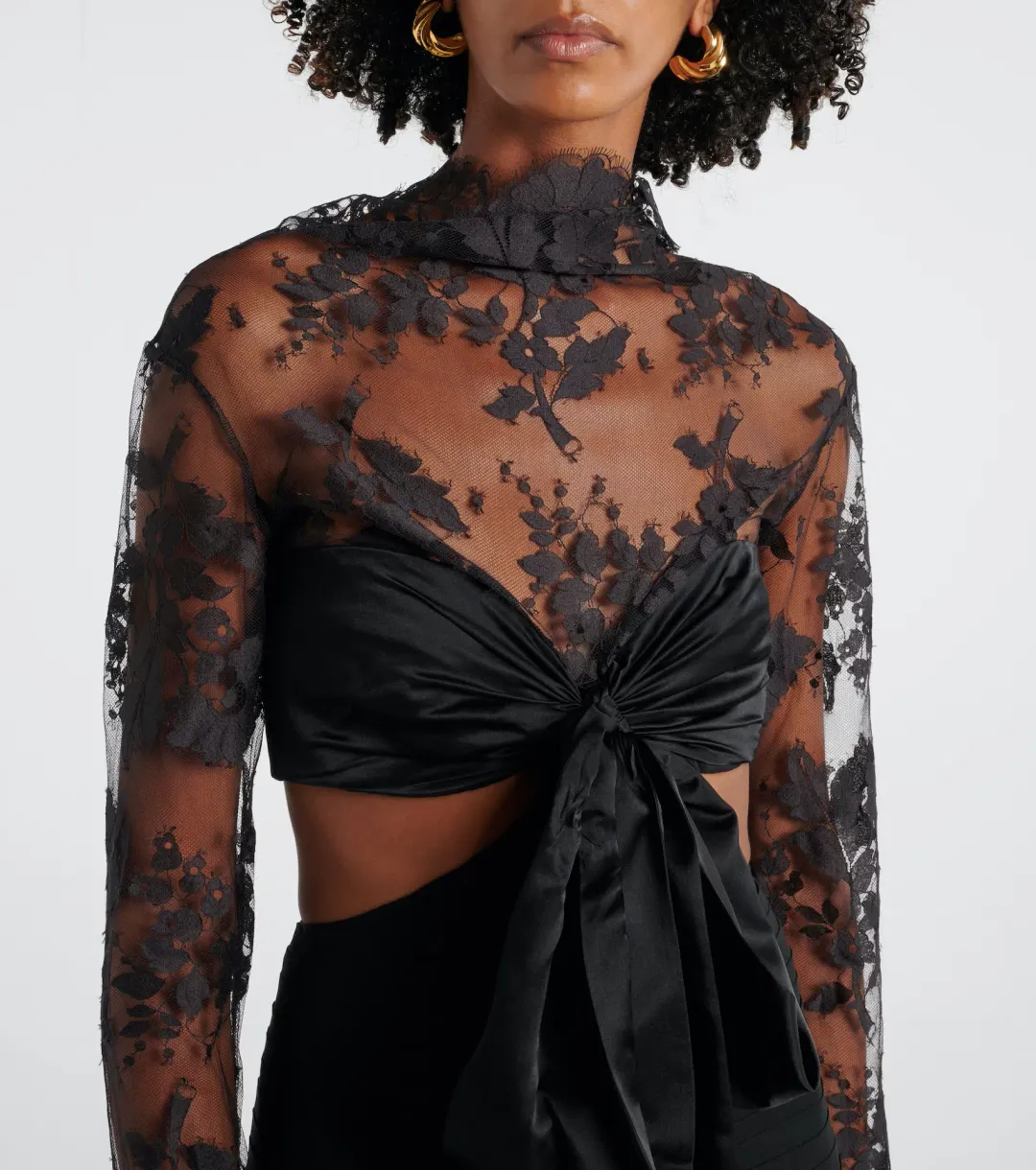 Zimmermann Illustration Flounce Gown Black Size 0 / AU 8 for rent on The Volte - main image