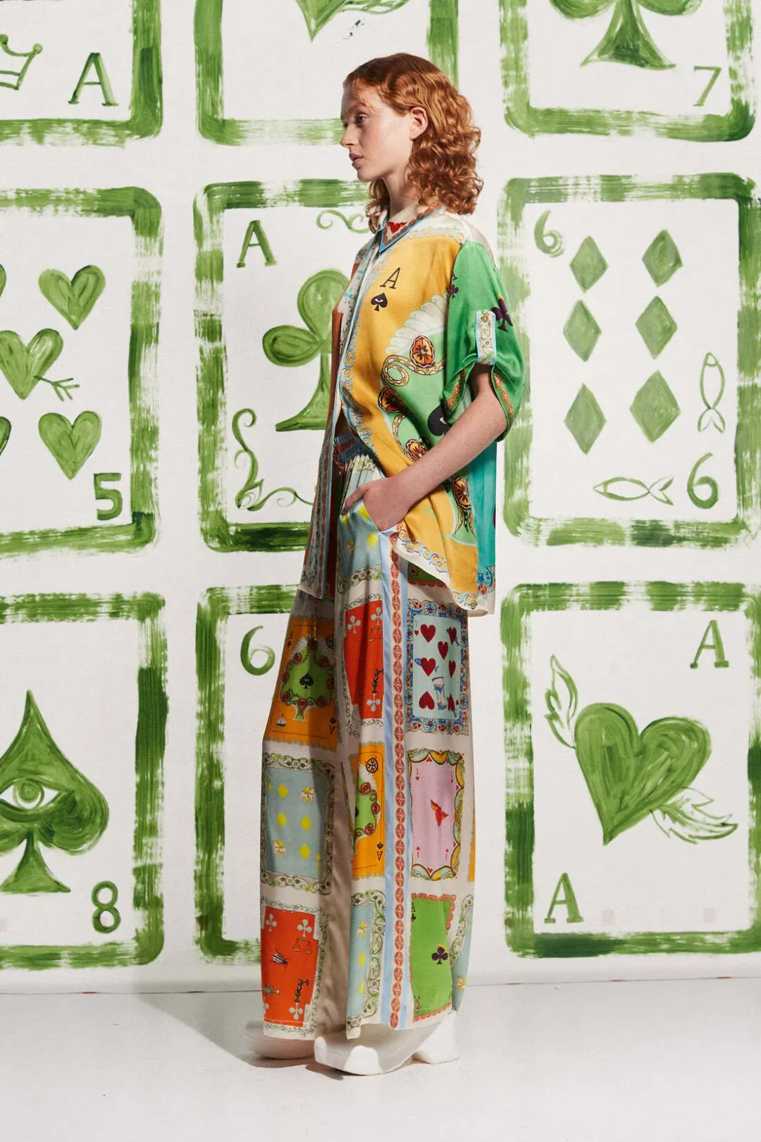 Alemais Rumy Pant and Shirt Set Multi Size 6 for rent on The Volte - main image