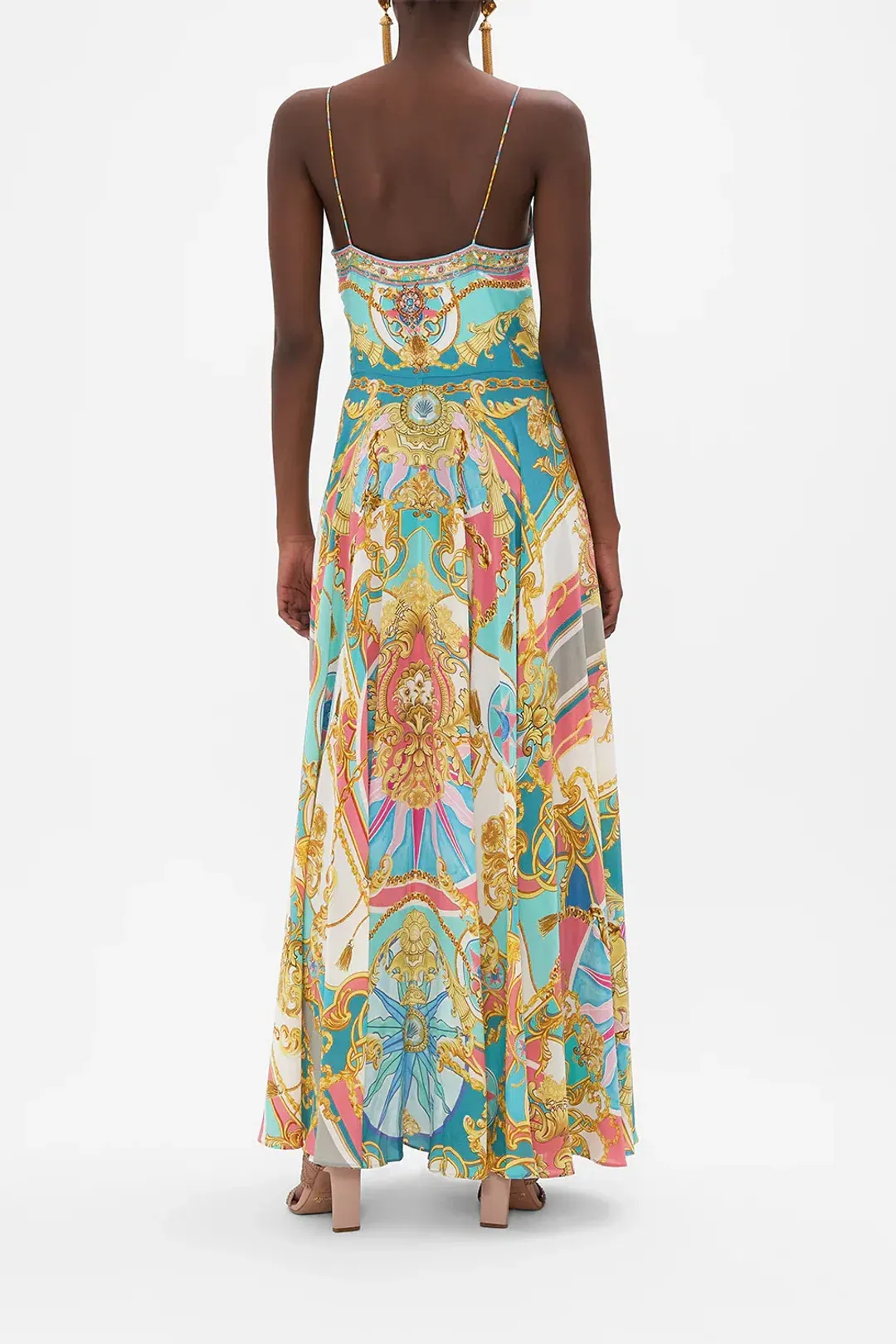 Camilla Sail Away with Me Tie Front Dress Multi Size XS/Au 6 for rent on The Volte - main image