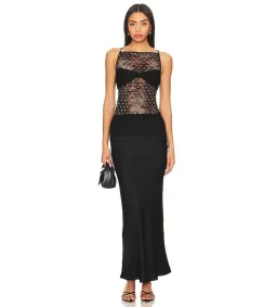 Bec and Bridge Pfeiffer Maxi Dress Black Size 6 for rent on The Volte - image 2