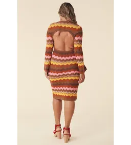 Spell Ziggy Crochet Midi Dress Multi Size XS/Au 8  for rent on The Volte - image 2