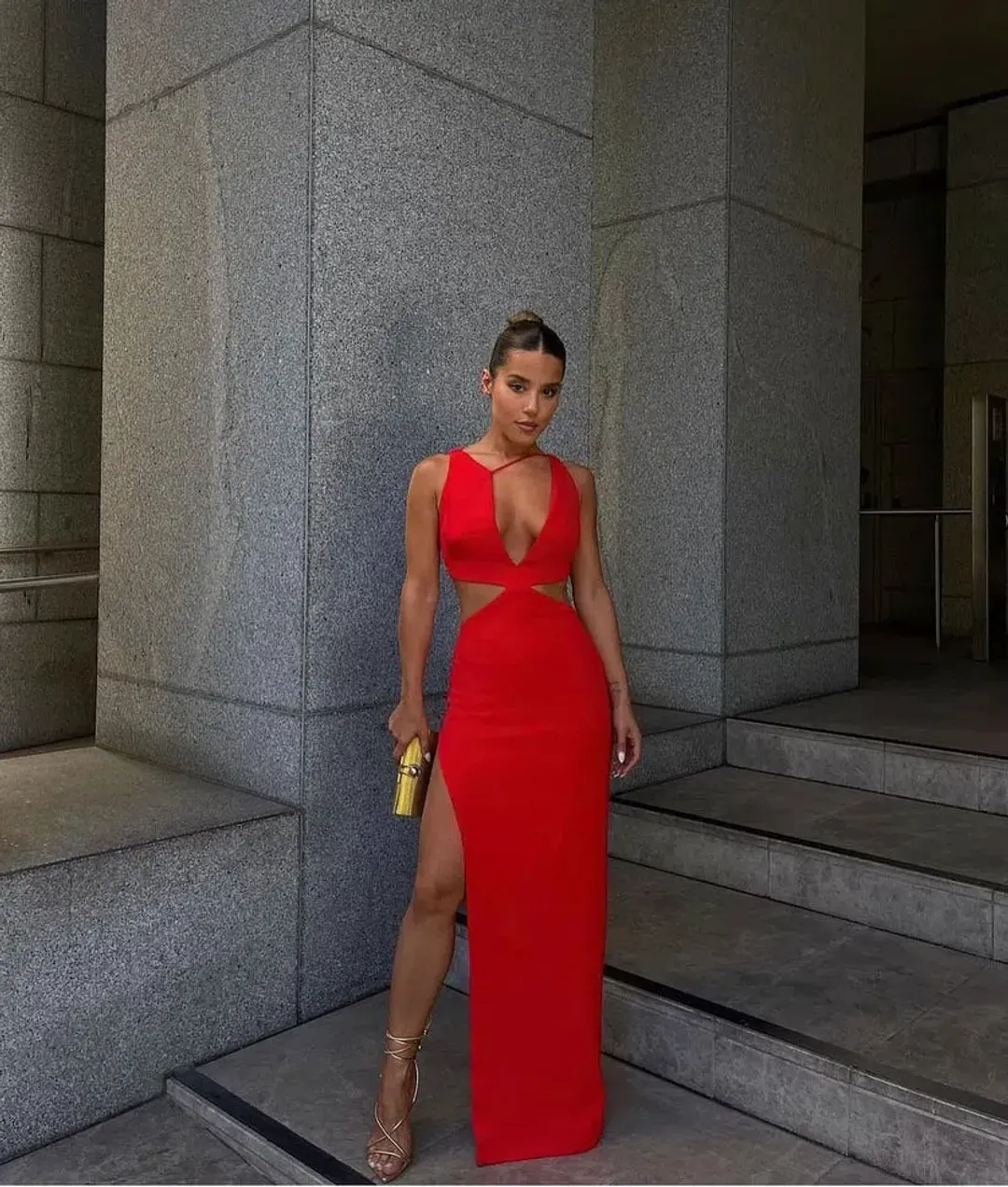 Effie Kats Eniko Gown Red Size S / AU 8 for rent on The Volte - main image