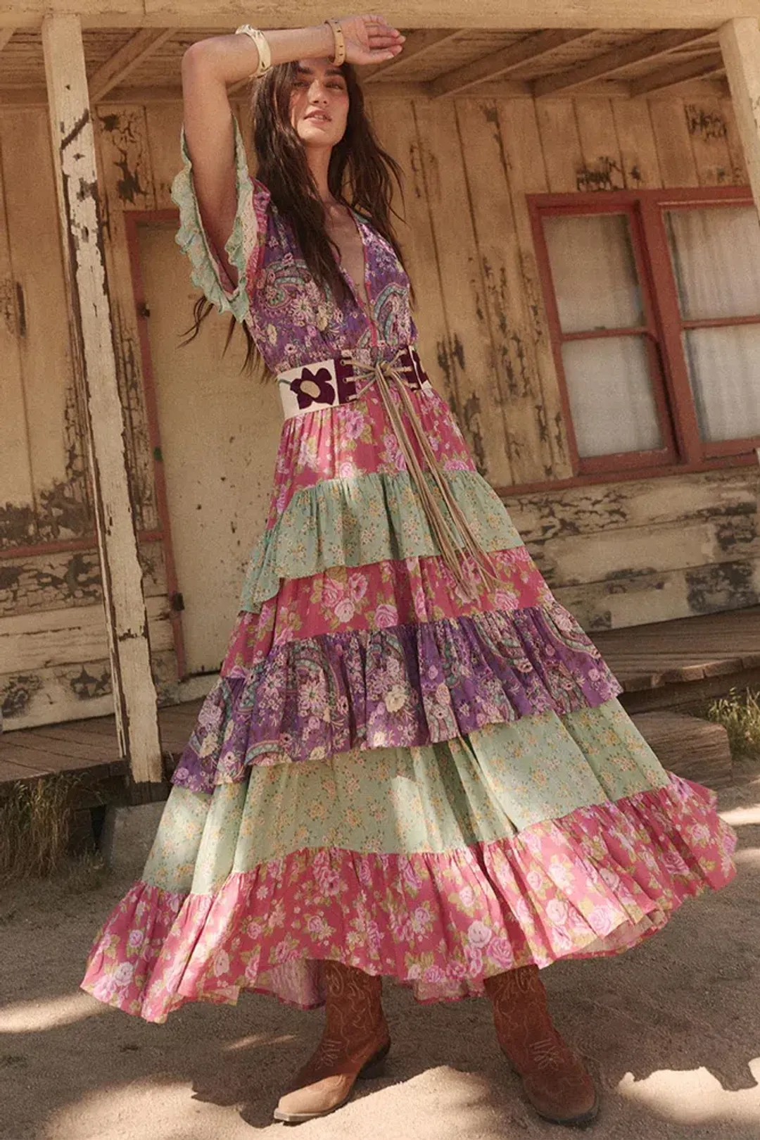 Spell Melody Ra-Ra Gown Multi Size S/Au 8  for rent on The Volte - main image