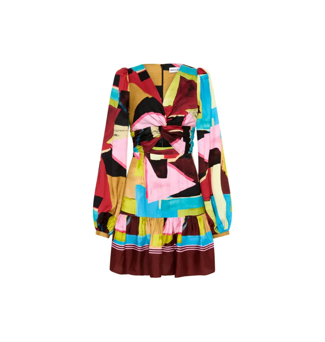Rebecca Vallance Bastille Mini Dress Multi Size AU 12  for rent on The Volte - main image