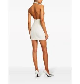 Retrofete Wynn Crystal Embellishments Mini Dress White Size Small / AU 8 for rent on The Volte - image 3