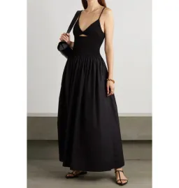 Esse Studios Tri Knit Cotton Dress Black Size AU 8 for rent on The Volte - image 4