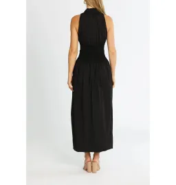 Esse Studios Folded Cotton Rib Dress Black Size AU 6 for rent on The Volte - image 3