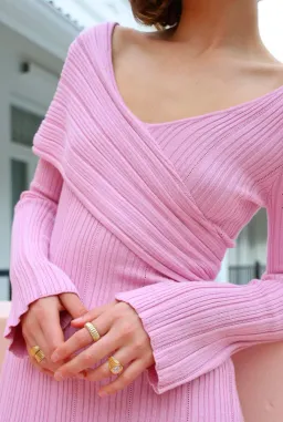 Mon Renn Harlow Midi Dress In Taro Size AU 8 for rent on The Volte - image 2