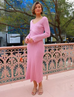 Mon Renn Harlow Midi Dress In Taro Size AU 8 for rent on The Volte - image 6