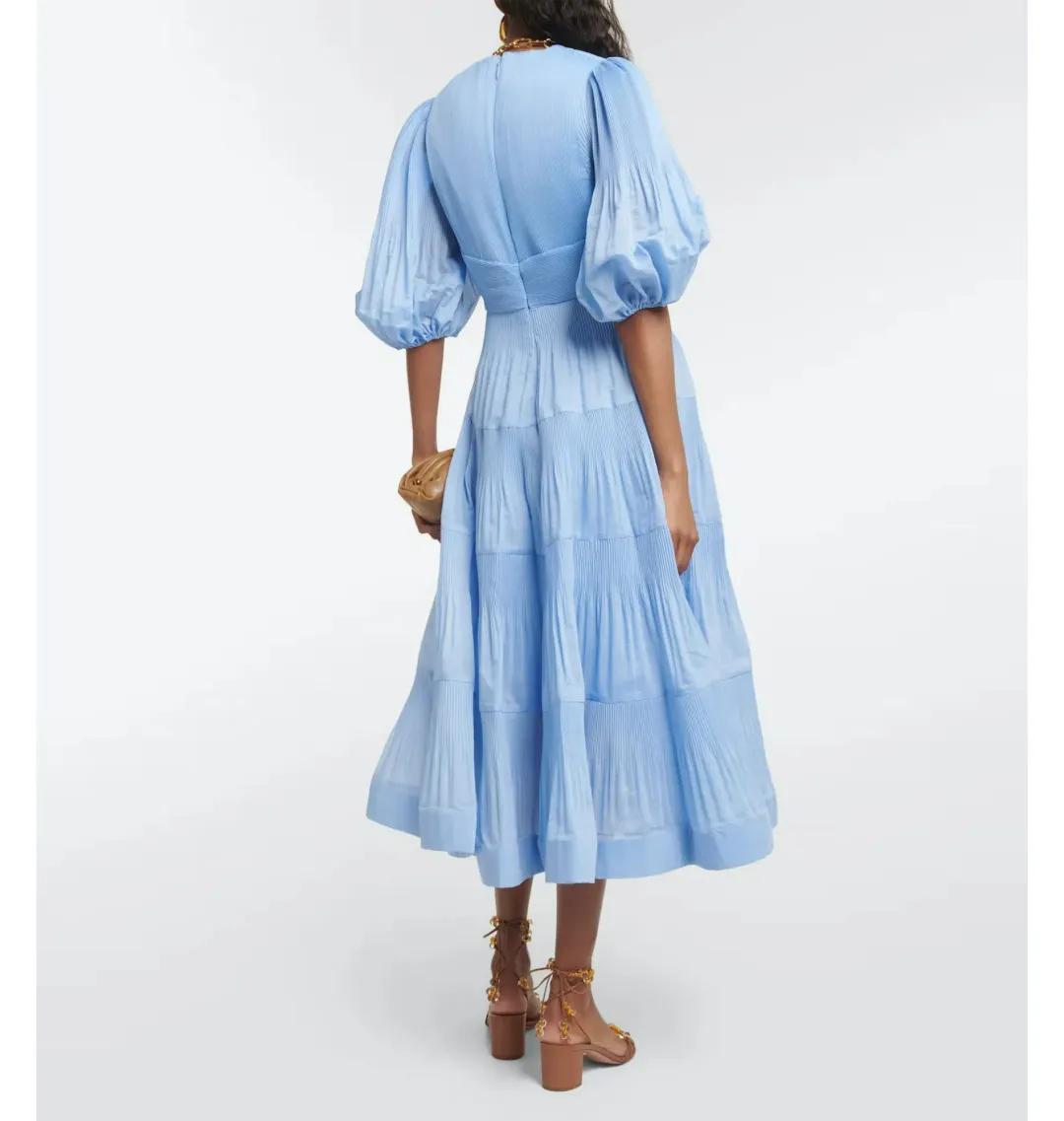 Zimmermann Pleated Midi Dress Jacaranda Size 3 / AU 14 for rent on The Volte - main image