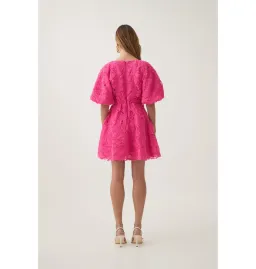 Aje Florential Mini Swing Dress Azalea Pink Size AU 14 for rent on The Volte - image 3