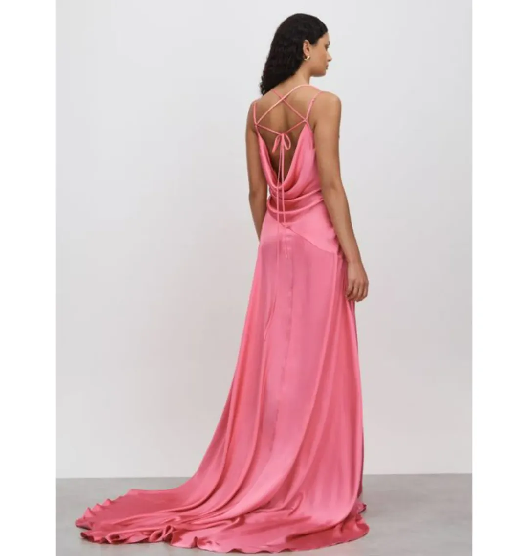 Leo Lin Melodie Gown Watermelon Size AU 16 for rent on The Volte - main image