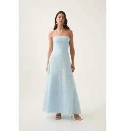 Aje Soundscape Maxi Dress Baby Blue Size AU 6 for rent on The Volte - image 1