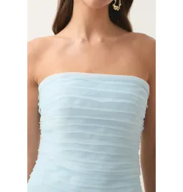 Aje Soundscape Maxi Dress Baby Blue Size AU 8  for rent on The Volte - image 2