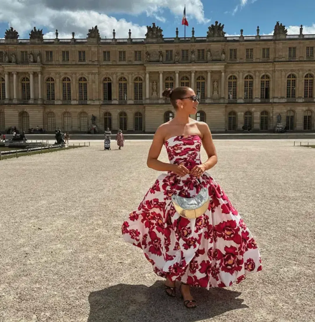 Aje Behold Maxi Dress Blooming Blooms Size 10 for rent on The Volte - main image