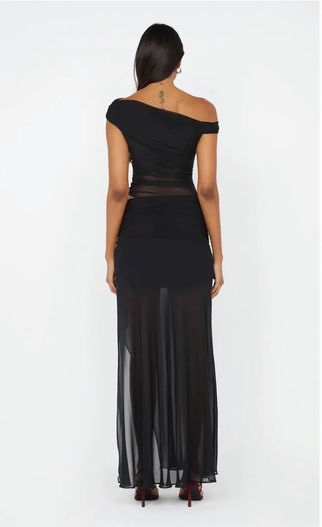 Bec & Bridge Zeila Asym Dress Black Size 16 for rent on The Volte - main image