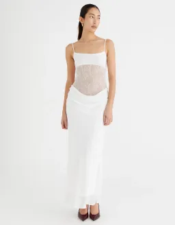BENNI Gabriel Maxi Dress White Size S / AU 8 for rent on The Volte - image 1