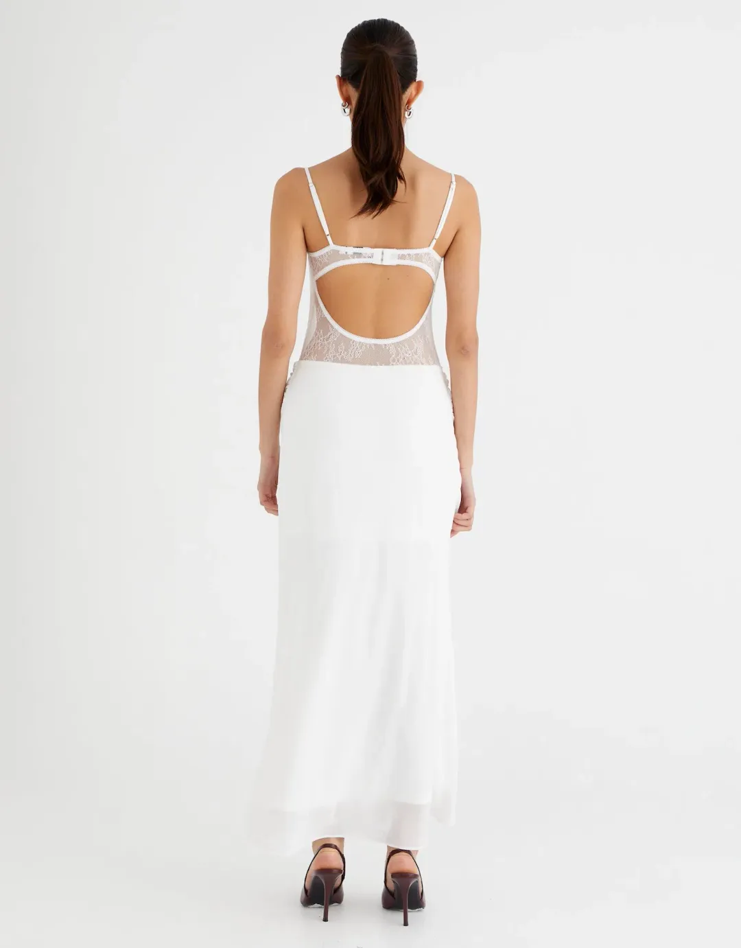 BENNI Gabriel Maxi Dress White Size S / AU 8 for rent on The Volte - main image