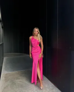Misha Kristin Gown Hot Pink Size 8 for rent on The Volte - image 3