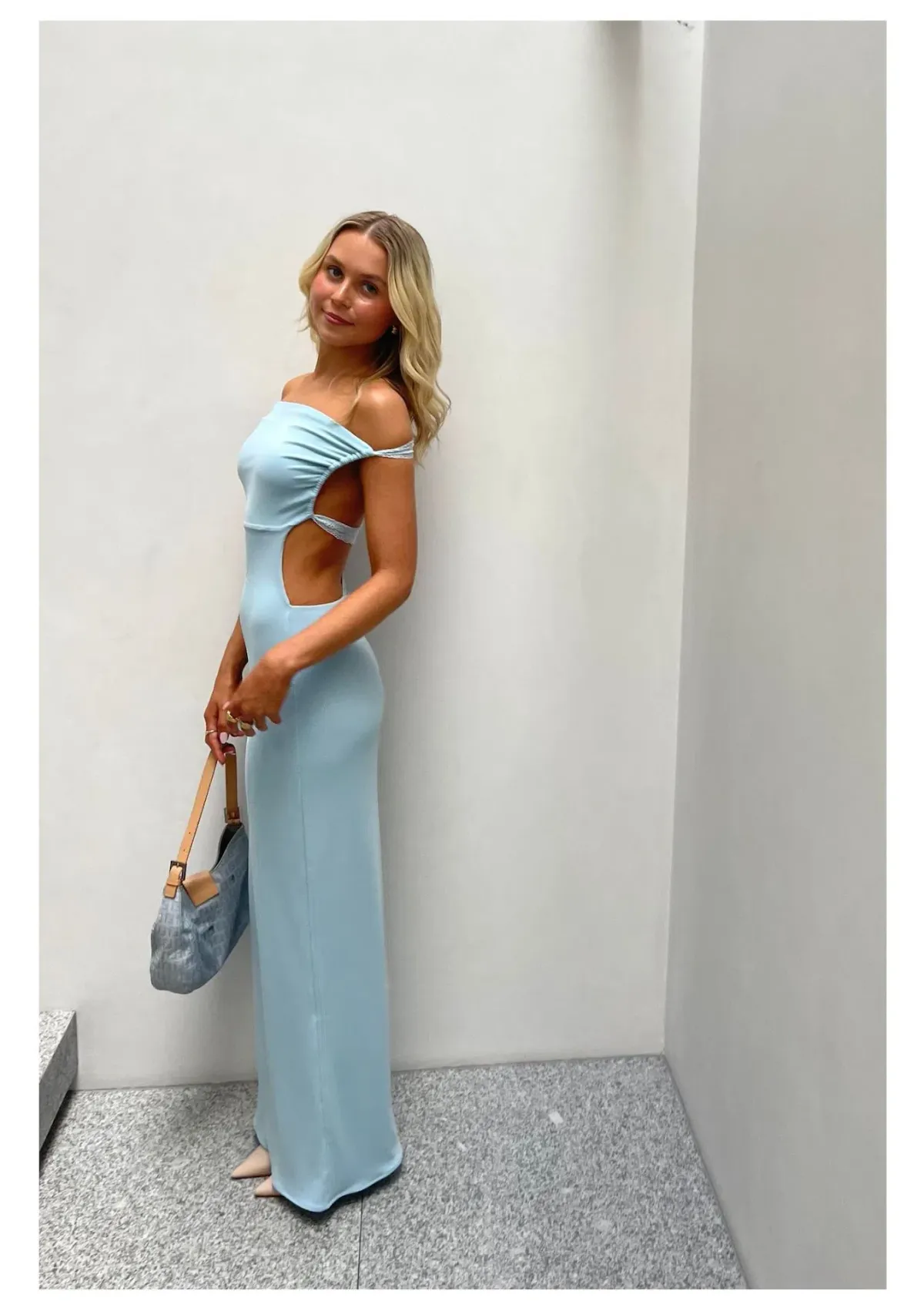 Deconduarte Idris Dress Blue Size 8  for rent on The Volte - main image