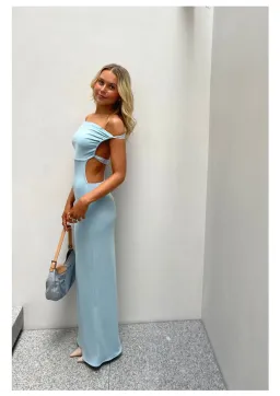 Deconduarte Idris Dress Blue Size 8  for rent on The Volte - image 1