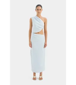 Sir The Label Iris Knot Top & Iris Skirt Set Blue Size 8 for rent on The Volte - image 1