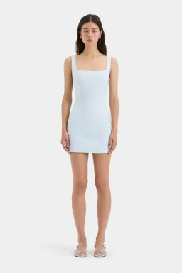 Sir The Label Iris Tie Mini Dress in Light Blue Size 0/Au 6 for rent on The Volte - image 1