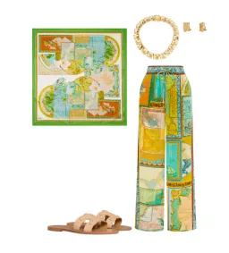 Alemais Atlas Scarf and Pant Set Print Size 8 for rent on The Volte - image 3