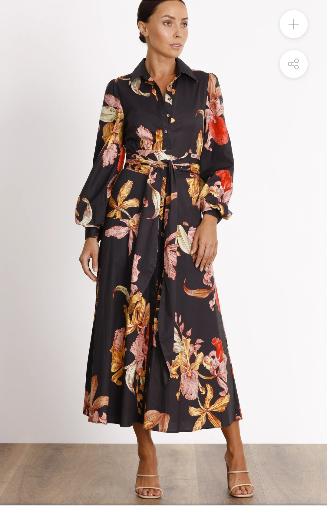 Pasduchas Calyx Shirt Midi Floral Size 8 for rent on The Volte - main image