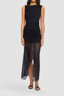 Bec & Bridge Julien Asym Maxi Dress Black Size 10 for rent on The Volte - image 4