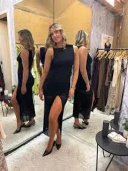 Bec & Bridge Julien Asym Maxi Dress Black Size 10 for rent on The Volte - image 5